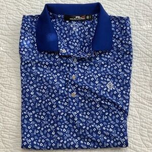 Oakmont Country Club RLX Ralph Lauren Blue Patterned Women's Sleeveless Polo